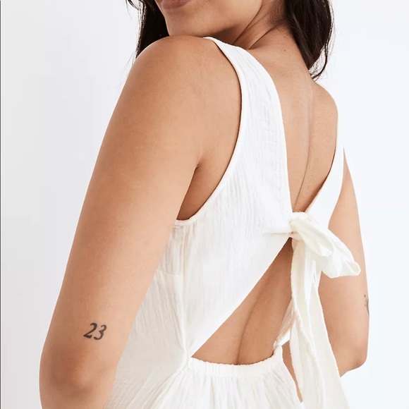 Madewell Lightestspun Tie-Back Cover-Up Jumpsuit - Picture 3 of 5